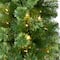 8ft. Pre-Lit Green Pine Artificial Christmas Tree, Clear LED Lights